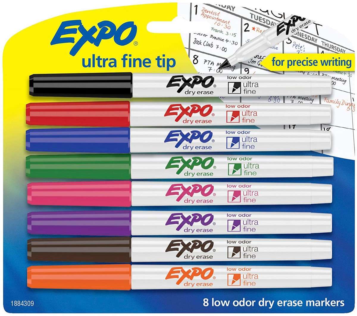 Alea's Deals 59% Off EXPO Low-Odor Dry Erase Markers, Ultra Fine Tip, Assorted Colors, 8-Count! Was $14.25!  