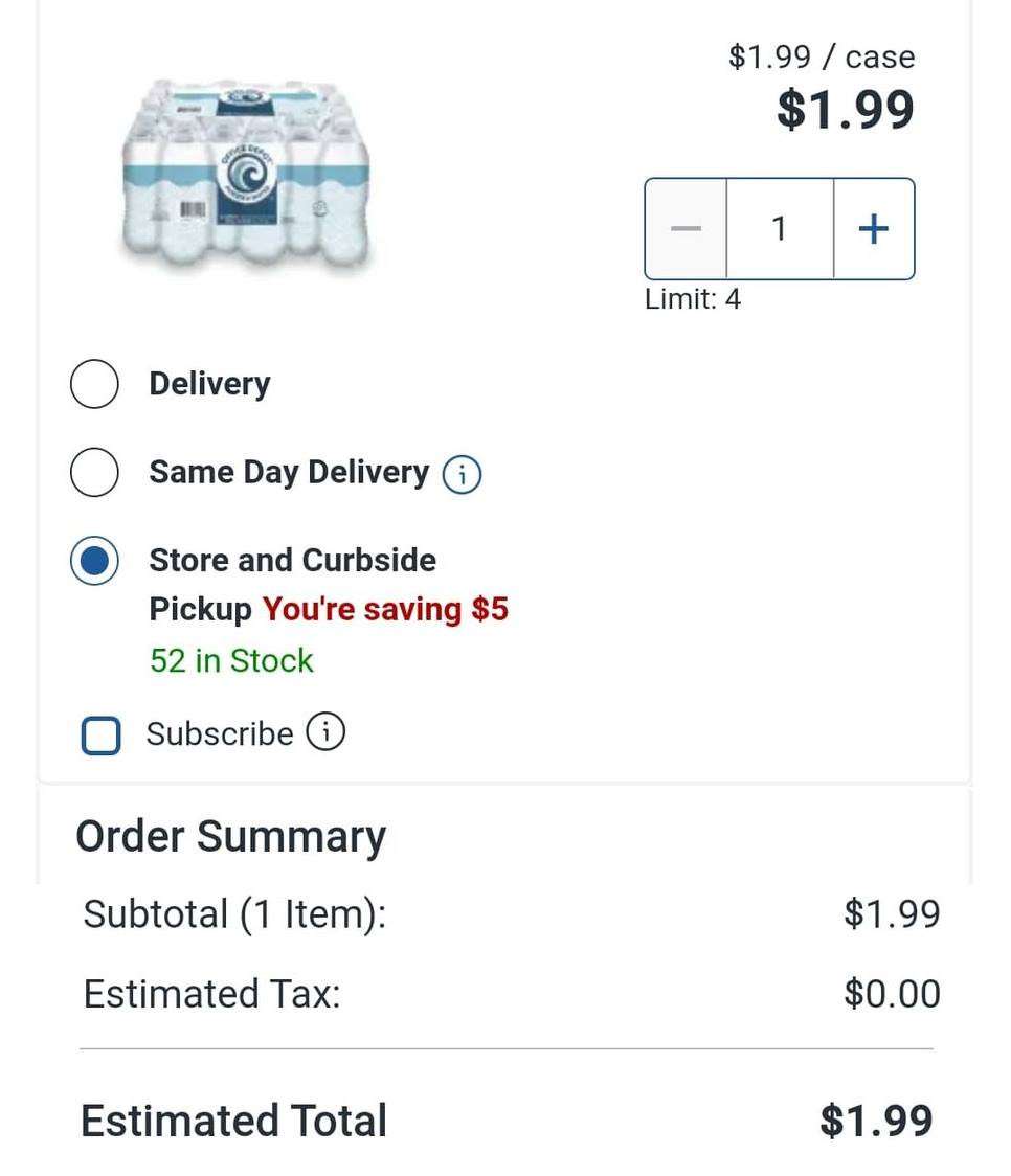 Alea's Deals 24 Pack of Bottled Water ONLY $1.99 *LIMIT 4*  