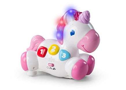 Alea's Deals 50% Off Bright Starts Rock & Glow Unicorn Toy! Was $19.99!  