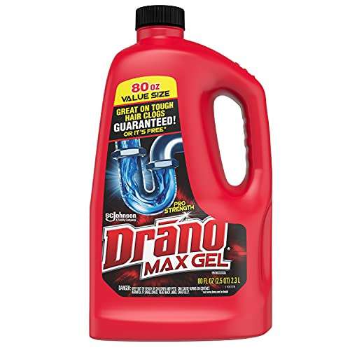 Alea's Deals 48% Off Drano Max Gel Drain Clog Remover and Cleaner for Shower or Sink Drains! Was $12.20 ($0.15 / Fl Oz)!  