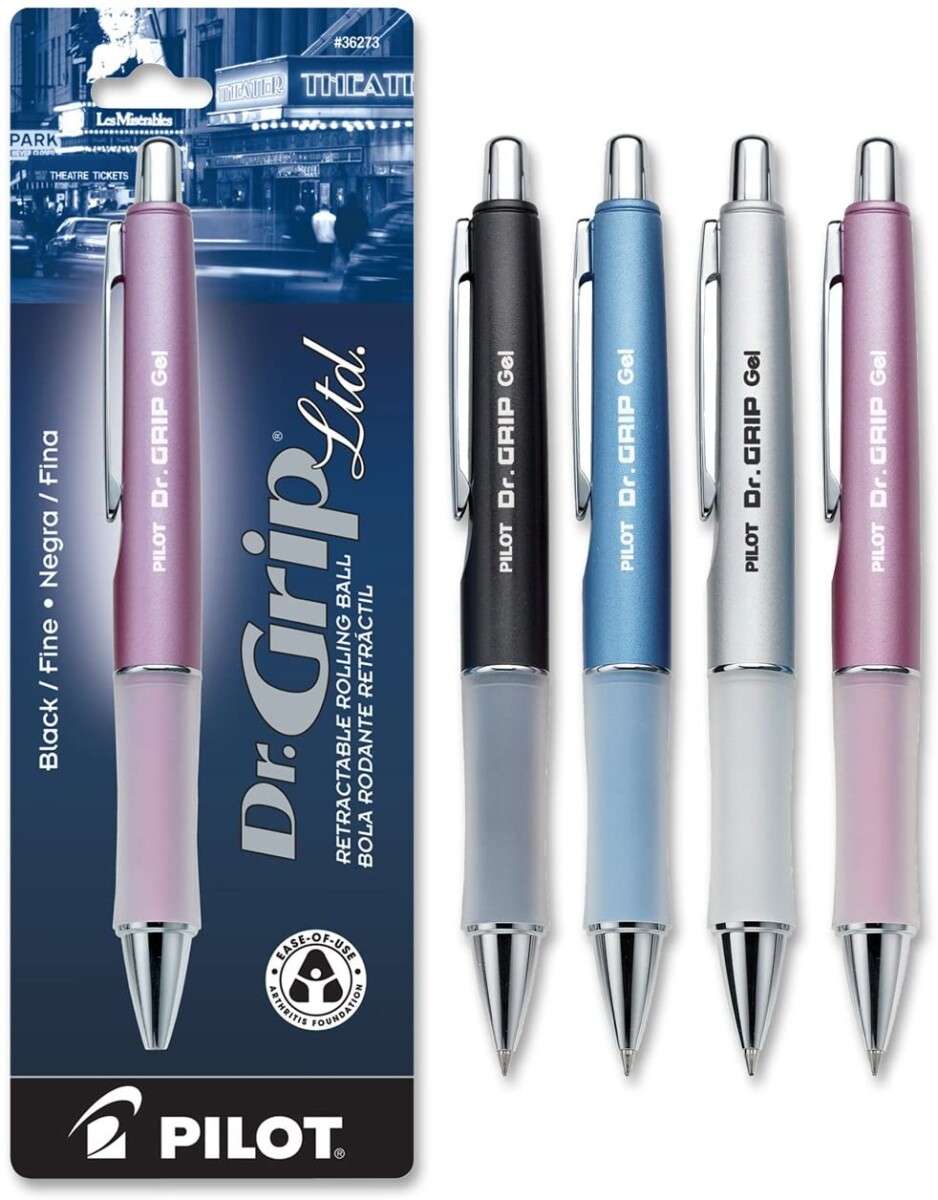 Alea's Deals 41% Off PILOT Dr. Grip Limited Refillable & Retractable Gel Ink Rolling Ball Pen, Fine Point! Was $10.00!  
