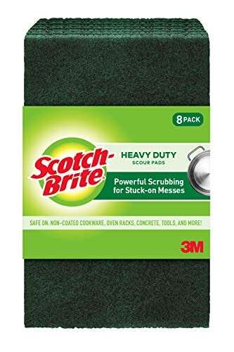 Alea's Deals 57% Off Scotch-Brite Heavy Duty Scour Pads, Ideal For Garden Tools and Grills, 8 Pads! Was $11.52!  