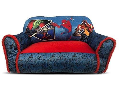 Alea's Deals 34% Off Marvel Avengers Cozy Double Bean Bag Sofa Chair with Sherpa Trim! Was $42.30!  