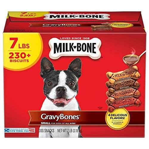 Alea's Deals Milk-Bone Gravy Bones Dog Treats, 4 Meat Flavors Variety Pack, 7 Pound Box  – 42% PRICE DROP+SUB/SAVE!  
