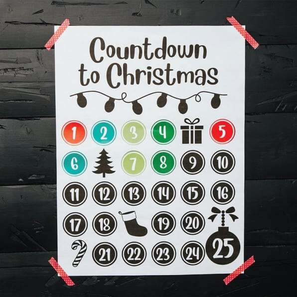 Alea's Deals Was $16.95 - Now $9.99 - Christmas Countdown Poster!  