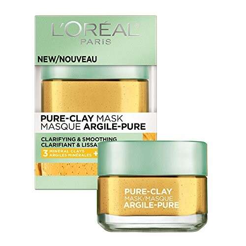 Alea's Deals 57% Off L'Oreal Paris Skincare Pure Clay Face Mask with Yuzu Lemon for Rough Skin to Clarify & Smooth! Was $13.99!  