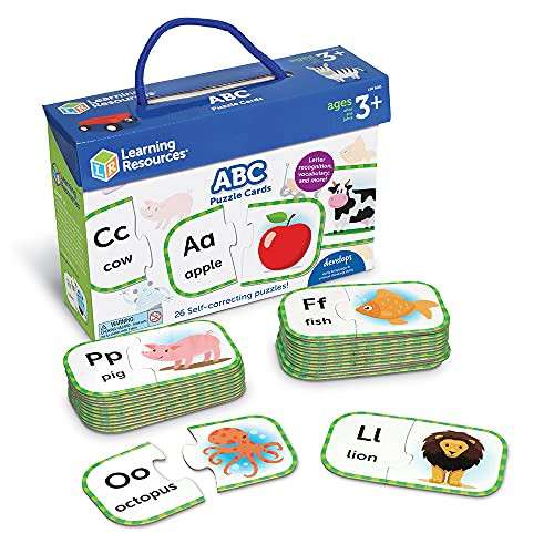Alea's Deals 41% Off Learning Resources ABC Puzzle Cards, Kindergarten Readniness, Self Correcting Puzzles, Ages 4+, Multi! Was $10.99!  