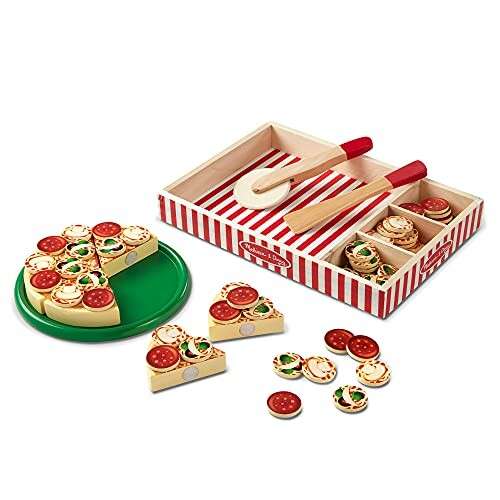Alea's Deals 41% Off Melissa & Doug Pizza Party Wooden Play Food Set With 54 Toppings! Was $23.79!  