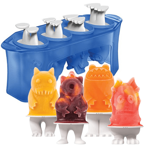 Alea's Deals 52% Off Ice Pop Flexible Silicone Freezer Molds, Set of 4 Unique Monsters! Was $16.00!  