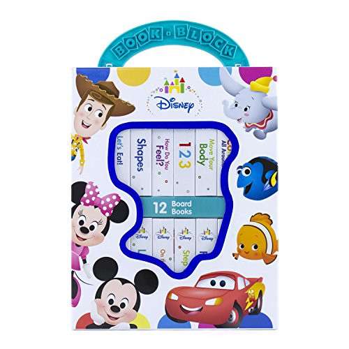 Alea's Deals 39% Off Disney Baby Mickey Mouse, Minnie, Toy Story and More! - My First Library Board Book Block 12-Book Set - First Words, Shapes, Numbers, and More! - PI Kids! Was $15.99!  