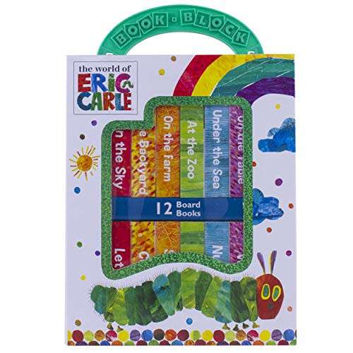 Alea's Deals 43% Off World of Eric Carle, My First Library Board Book Block 12-Book Set - First Words, Alphabet, Numbers, and More! - PI Kids! Was $15.99!  