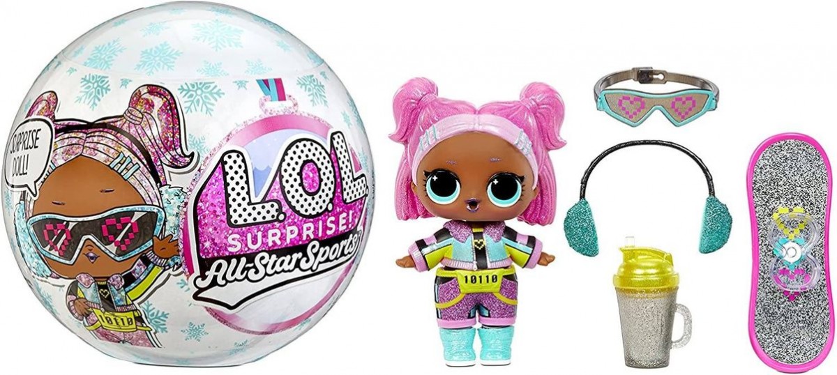 Alea's Deals $3.74 (Was $11.99) LOL Surprise All-Star Sports Series 5 Winter Games Sparkly Collectible Doll with 8 Surprises!  