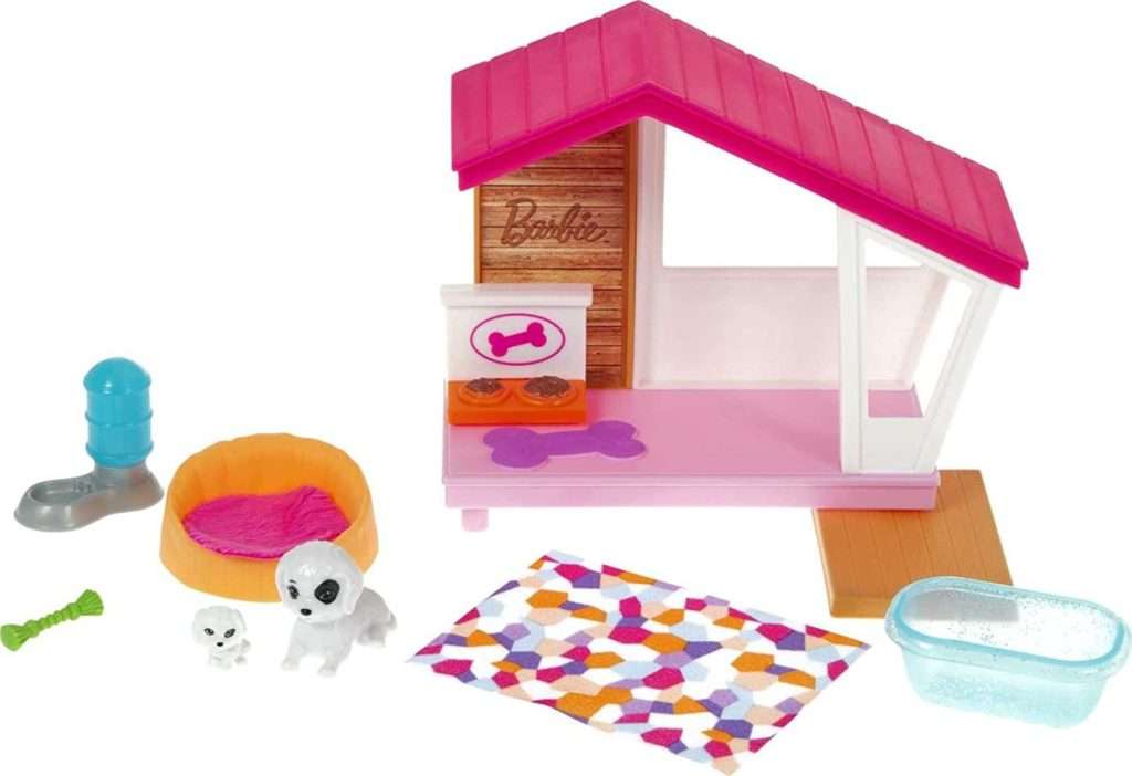 Alea's Deals (60% Off) Barbie Mini Playset with 2 Pet Puppies, Doghouse and Pet Accessories! Was $10.99!  