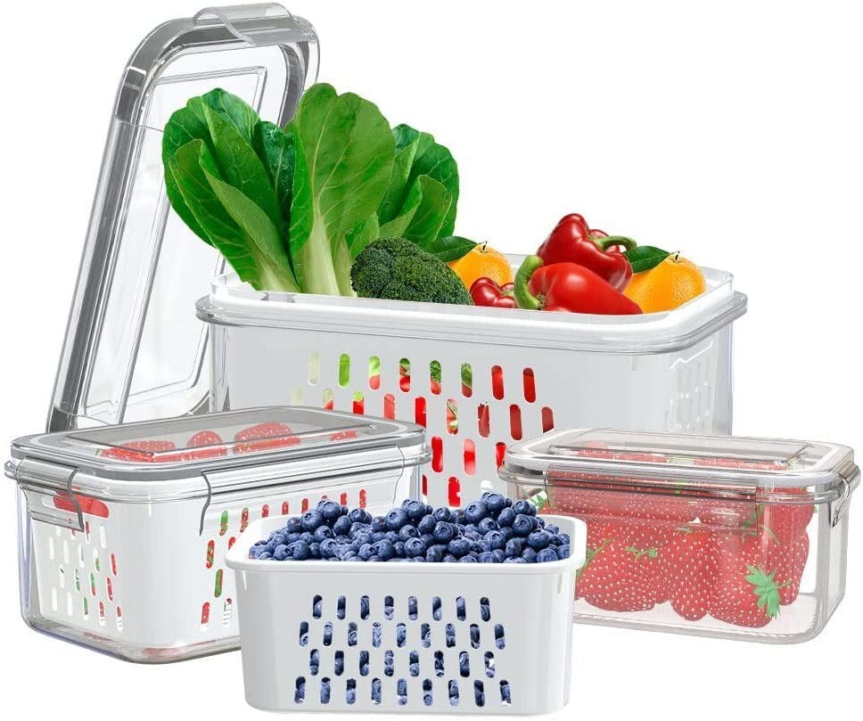 Alea's Deals Fruit Vegetable Containers For Refrigerator-60% OFF  