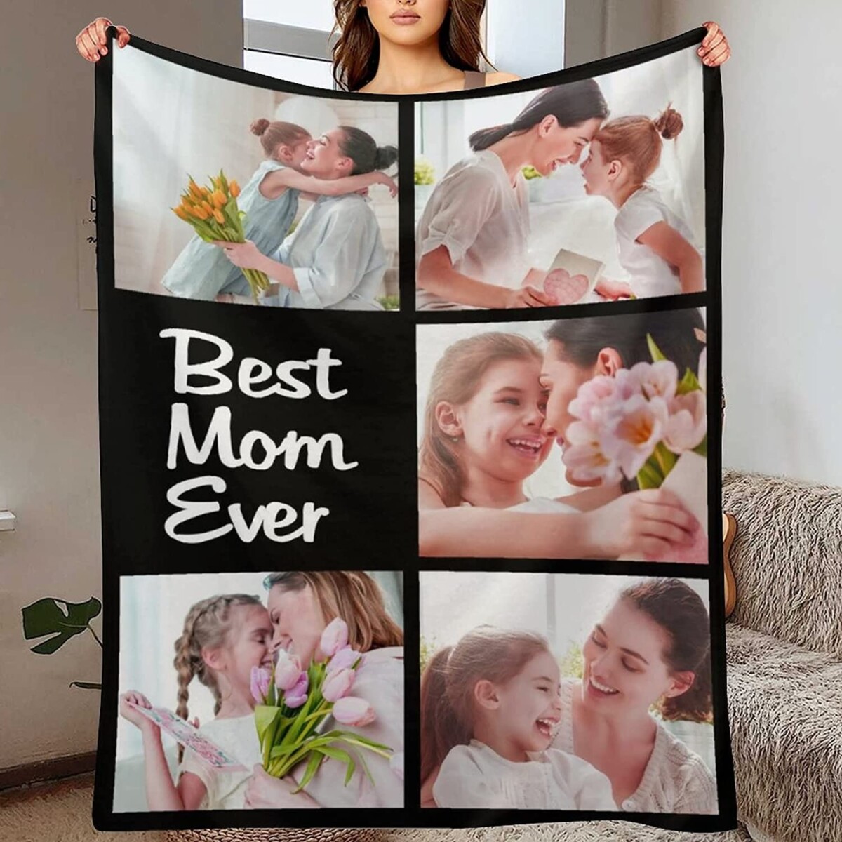 Alea's Deals Custom Best Mom Ever Blanket-65%OFF  