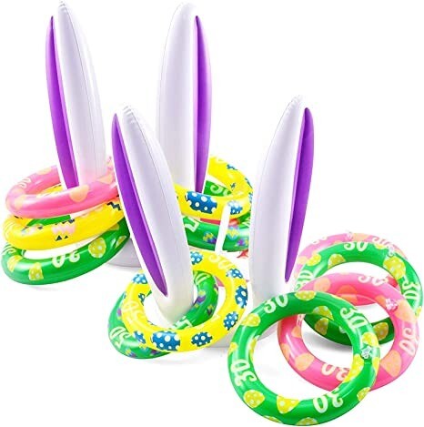 Alea's Deals Inflatable Bunny Rabbit Ears Ring Toss Game-40%OFF  