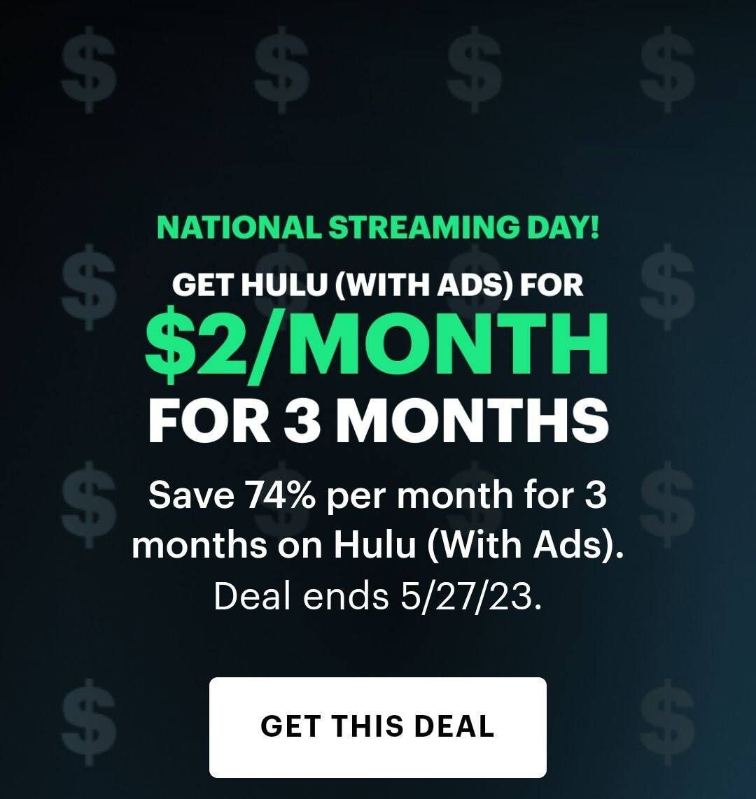 Alea's Deals RUN DEAL! Get HULU for ONLY $2/Month!  