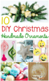 10 DIY Christmas Handmade Ornaments!