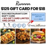 RUN! $125 Restaurant.com Gift Card for ONLY $18!