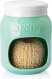 63% Off Porcelain Mason jar Sponge Holder for Kitchen Sink, Mint Green! Was $15.99!