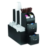 50% Off Mind Reader Coffee Upright Condiment Organizer, 6 x 12 x 12, Black! Was $39.99!
