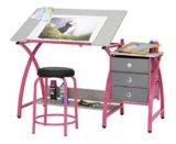 Comet Center with Stool in Pink or Purple Up to 51% Off! Was $199.99!