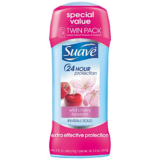 Suave Antiperspirant Deodorant, Wild Cherry Blossom 2.6 oz, Twin Pack  – ON SALE+SUB/SAVE!