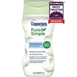 Coppertone Pure & Simple SPF 50 Sunscreen Lotion  – 62% PRICE DROP+SUB/SAVE!