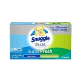56% Off Snuggle Plus Super Fresh Fabric Softener Dryer Sheets! Was $8.99 ($0.09 / load)!