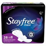 Stayfree Maxi Overnight Pads with Wings For Women  – ON SALE+SUB/SAVE!