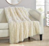 Shaggy Faux Fur Supersoft Ultra Plush Blanket Up to 69% Off! Was $70.00!