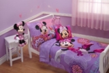 Disney 4 Piece Minnie’s Fluttery Friends Toddler Bedding Set, Lavender Up to 47% Off! Was $56.25!