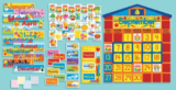Scholastic All-in-One Schoolhouse Calendar Bulletin Board Up to 54% Off! Was $24.30!
