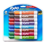EXPO Low Odor Dry Erase Markers, Chisel Tip, Assorted, 16 Count Up to 56% Off! Was $24.99!