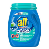 All Mighty Pacs Laundry Detergent 4 In 1 With Odor Lifter, Tub, 60 Count Up to 40% Off! Was $14.99