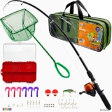 52% Off 40-Piece Kids Fishing Pole Set & Tackle Box Set! Was $28.99!