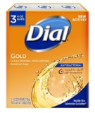 Dial Antibacterial Deodorant Bar Soap, Gold, 4 Ounce, 3 Bars  – ON SALE➕SUB/SAVE!