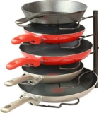 36% Off SimpleHouseware Cabinet Pantry Pot and Pan Organizer Holder Rack, Bronze! Was $24.99!
