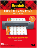 Scotch Thermal Laminating Pouches, 100-Pack Up to 48% Off! Was $24.68!