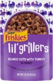 36% Off 16CT Purina Friskies Gravy Wet Cat Food Complement, Lil’ Grillers Seared Cuts with Turkey! Was $11.84!