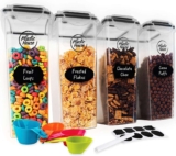 (58% Off) 4ct Large Cereal Containers Storage Set! Was $35.95!