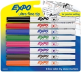 59% Off EXPO Low-Odor Dry Erase Markers, Ultra Fine Tip, Assorted Colors, 8-Count! Was $14.25!