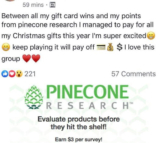 Earn CASH & Gift Cards with PINECONE!