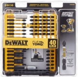 50% Off DEWALT Screwdriver Bit Set, Impact Ready, FlexTorq, 40-Piece! Was $40.00!