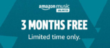 Amazon: 3-Month Subscription to Amazon Music Unlimited for FREE
