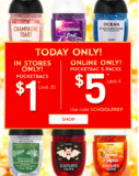 *TODAY ONLY* Bath & Body Works: $1 PocketBacs Hand Sanitizers!