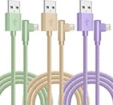 iPhone Charger,3 Pack 6FT Lightning Cable [Apple MFi Certified]-60%OFF