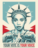 Free Your Vote Is Your Voice Sticker