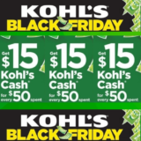 Kohl’s Black Friday 2020 Info! Starting Monday 11/23!